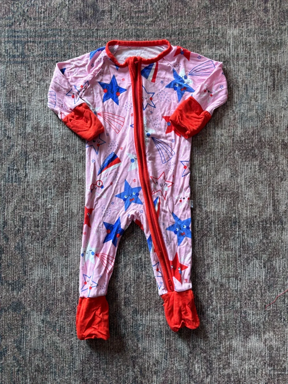 Little Sleepies Pink Stars and Stripes